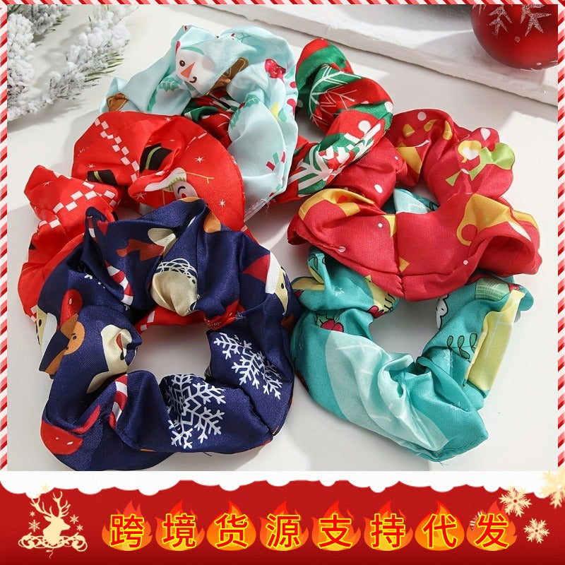 Wholesale Christmas Original Design Premium Large Intestine Hair Scrunchies
